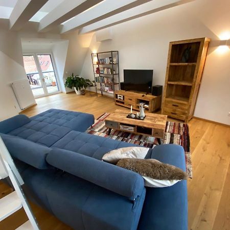 Modernes Penthouse, Nahe Wuerzburg Apartman Kültér fotó