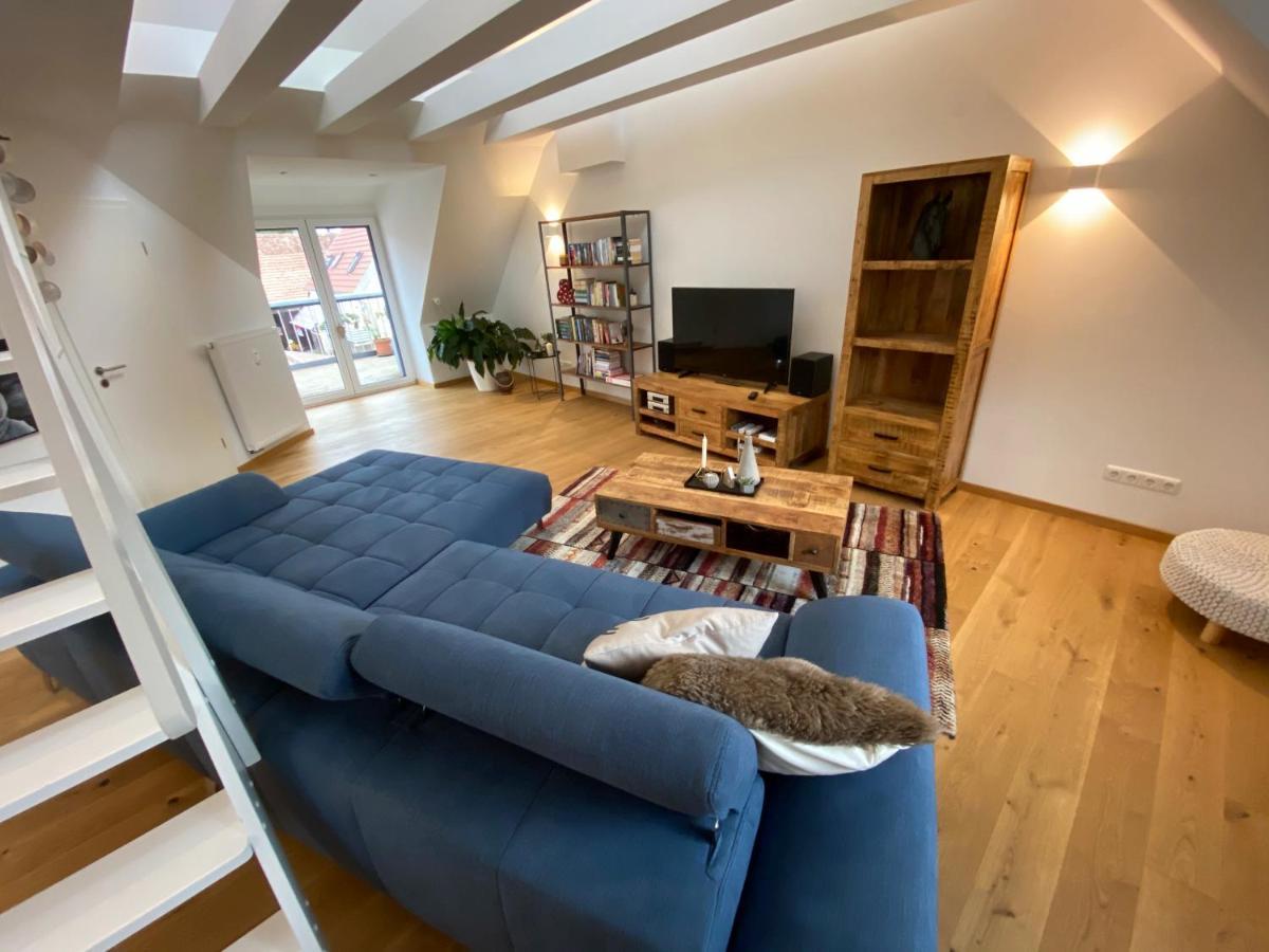 Modernes Penthouse, Nahe Wuerzburg Apartman Kültér fotó