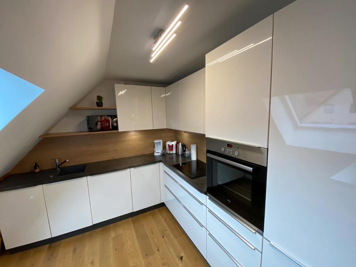 Modernes Penthouse, Nahe Wuerzburg Apartman Kültér fotó